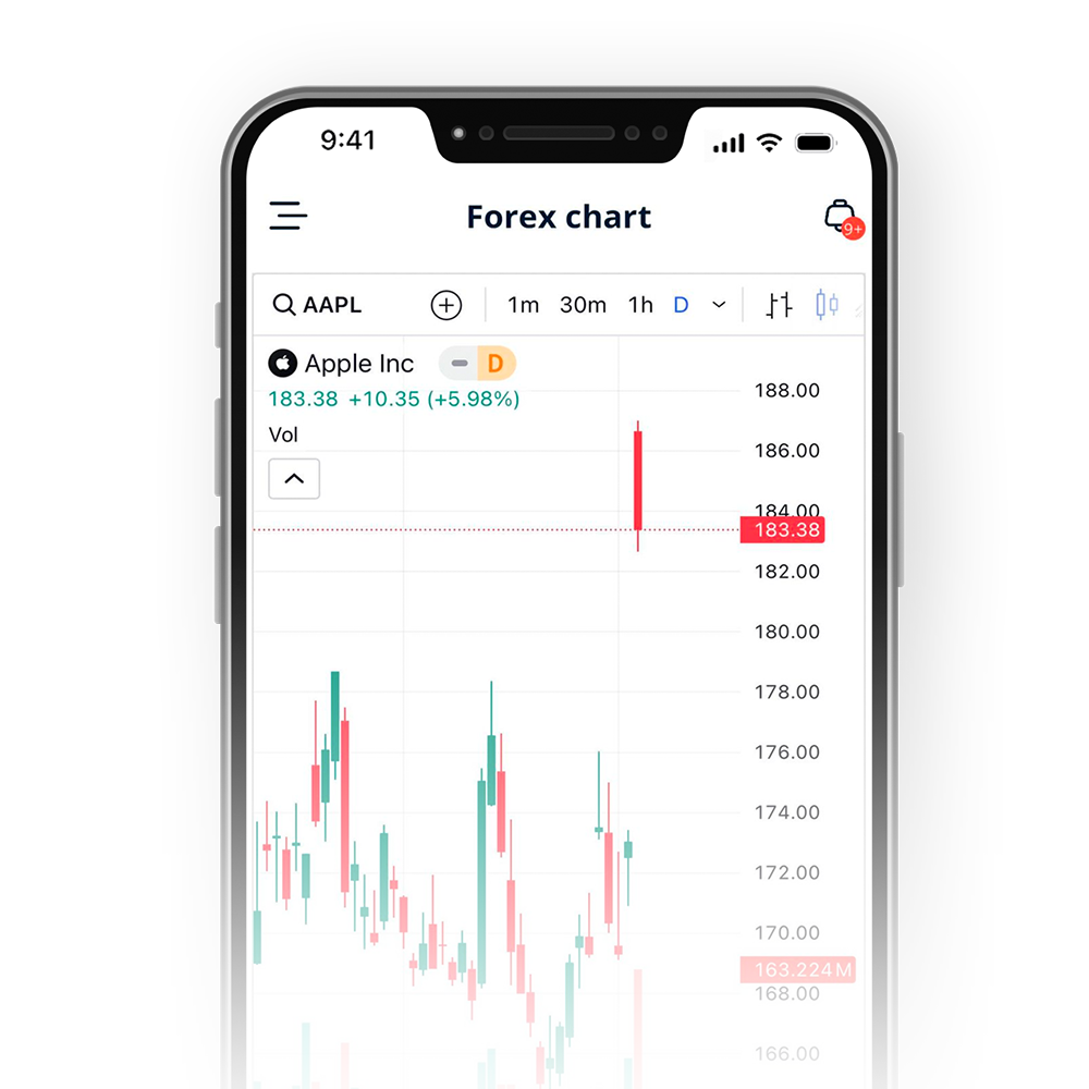 Forex chart display